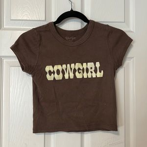Brandy Melville cowgirl crop top